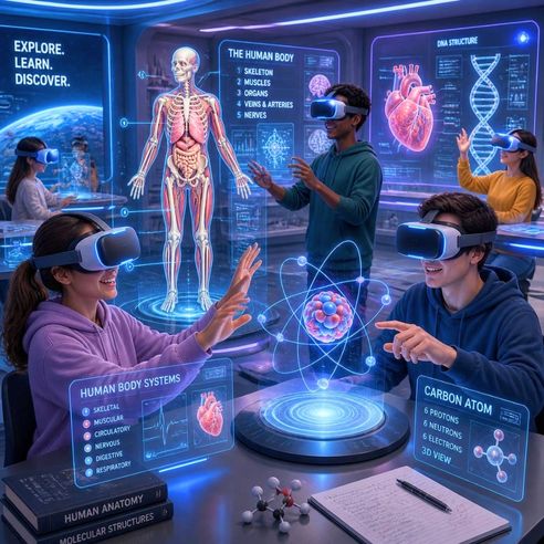 LifeSciences, Biology and Human Anatomy 3D VR Simulation